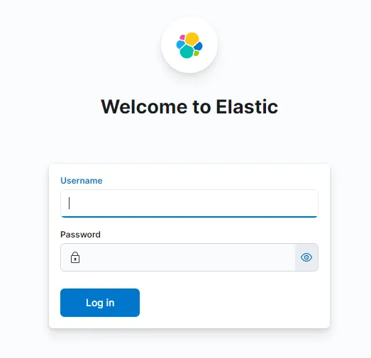 Elastic welcome page