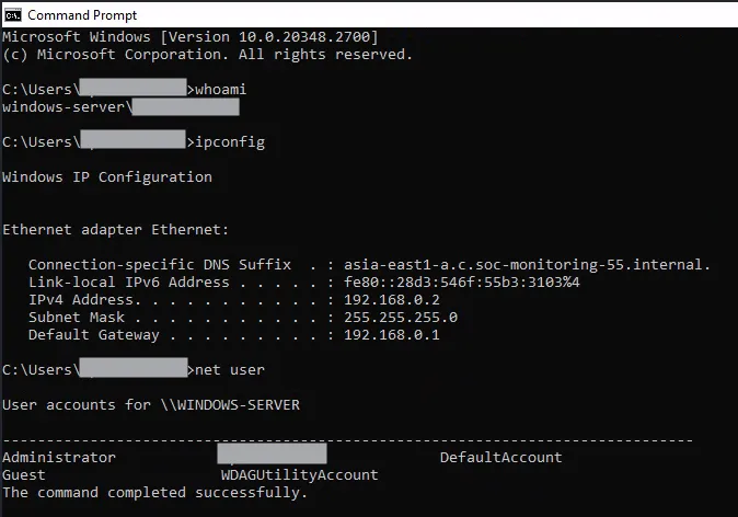 Discovery commands on cmd