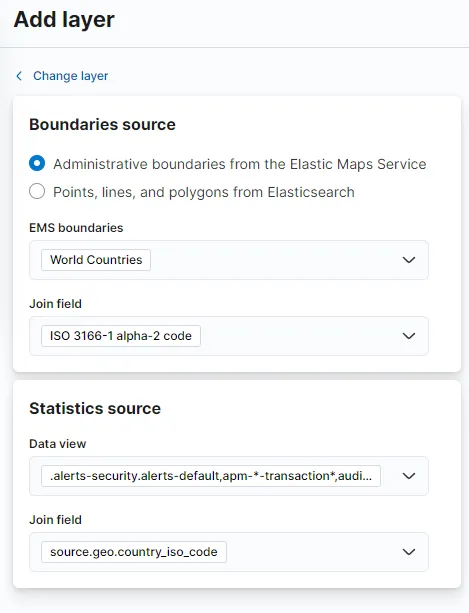 Dashboard Layer config