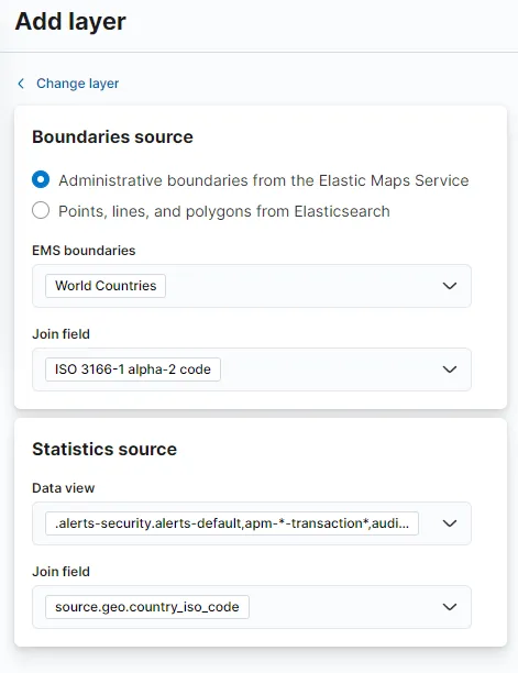 Configure layer settings