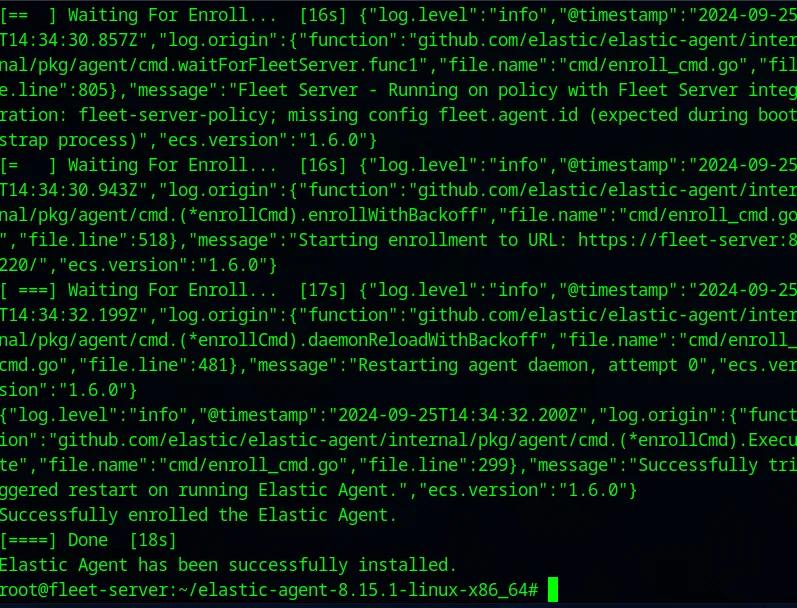 Elastic Agent installed on Fleet Server