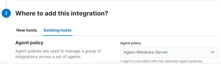 Add Agent Policy to Integration