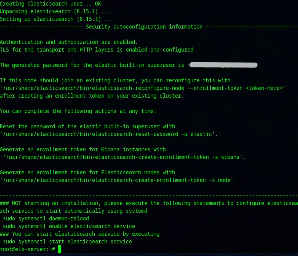 Elasticsearch Autoconfiguration Info