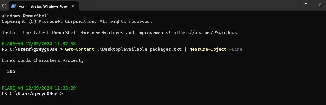 Verify packages installed