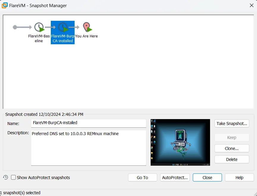 FlareVM snapshot