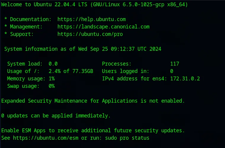 SSH into ELK machine